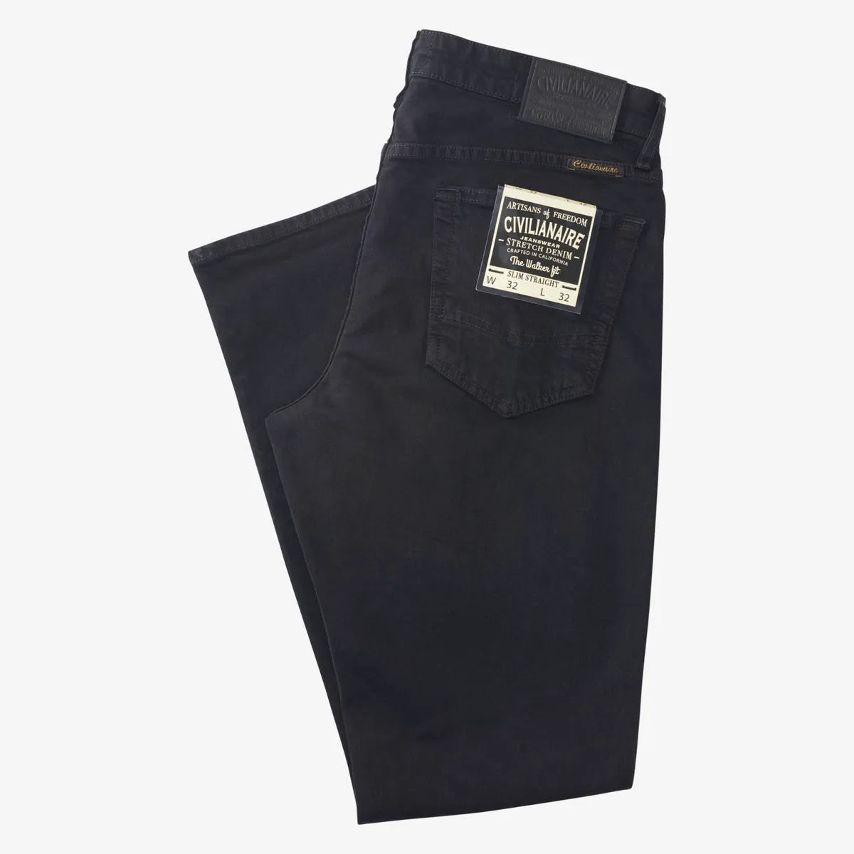 Civilianaire Walker Slim-straight Fit Jeans - Black