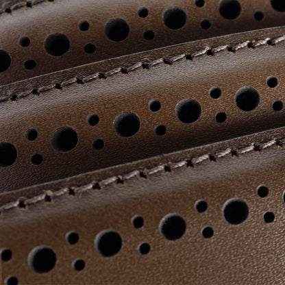 Manistee Dress Belt - Coffee Brown Leather