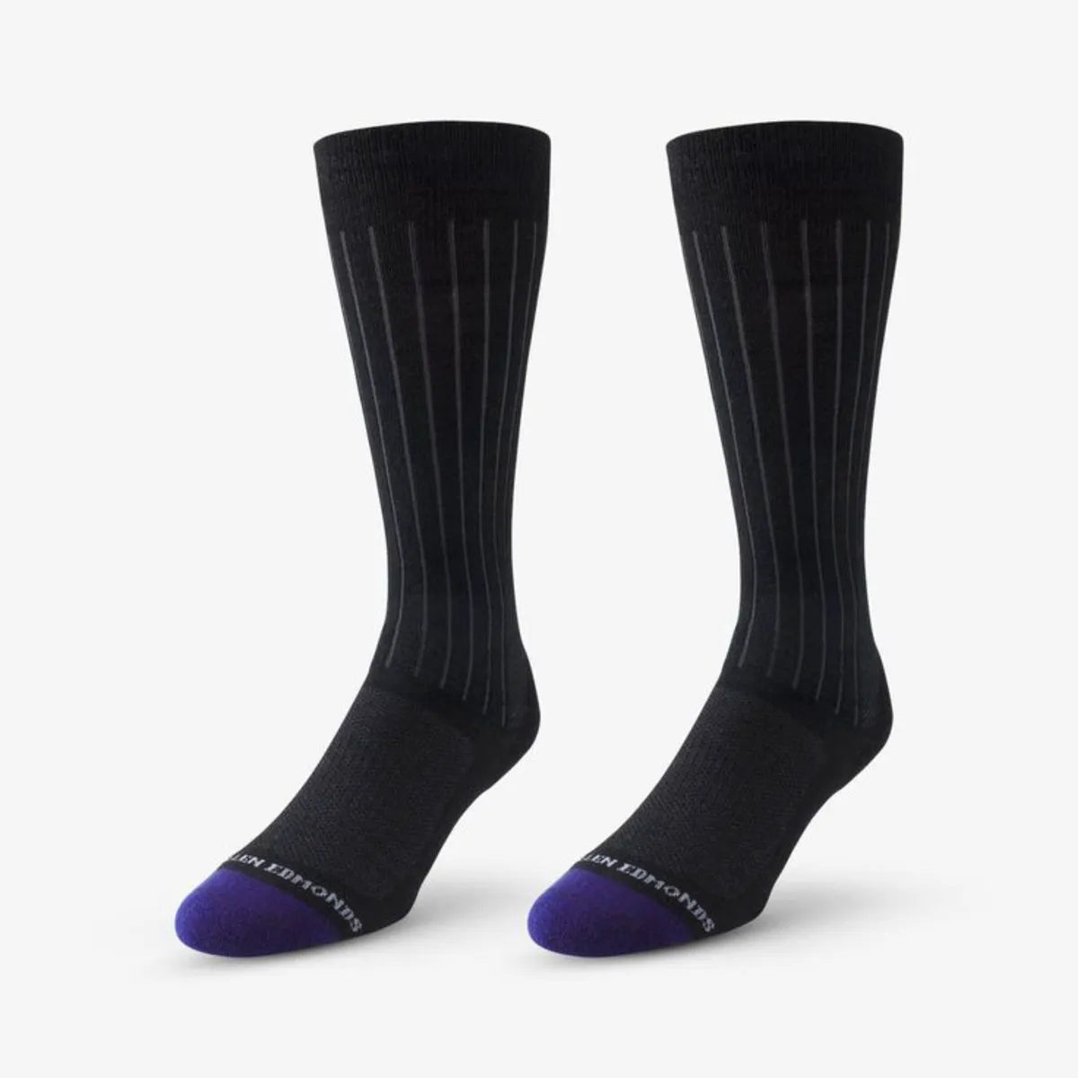 Mid-calf Cotton Air Dress Socks - Black