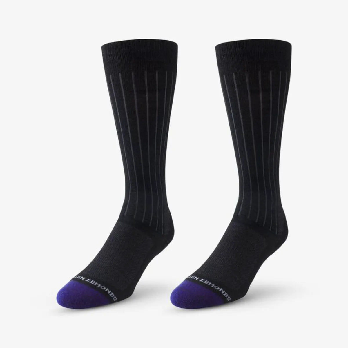 Mid-calf Cotton Air Dress Socks - Black