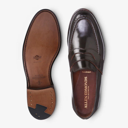 Randolph Shell Cordovan Penny Loafer - Brown Cordovan Leather