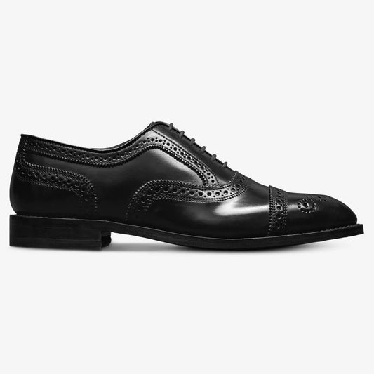 Strand Shell Cordovan Cap-toe Oxford Dress Shoe - Black Cordovan Leather