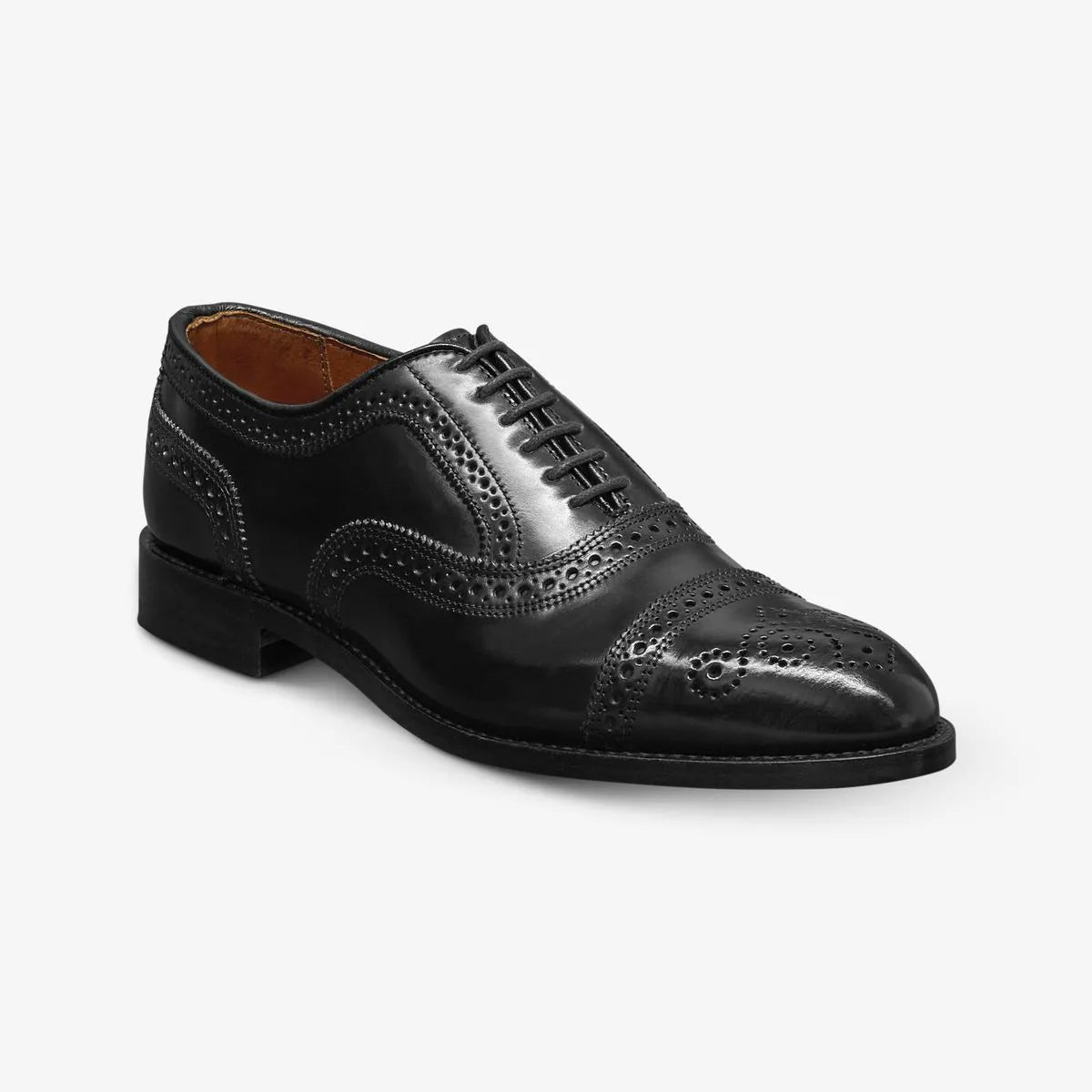 Strand Shell Cordovan Cap-toe Oxford Dress Shoe - Black Cordovan Leather