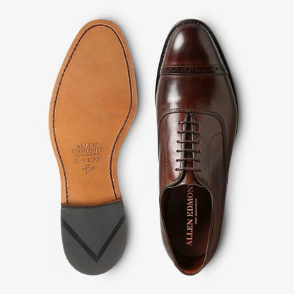 Fifth Avenue Cap-toe Oxford Dress Shoe - Mahogany Leather