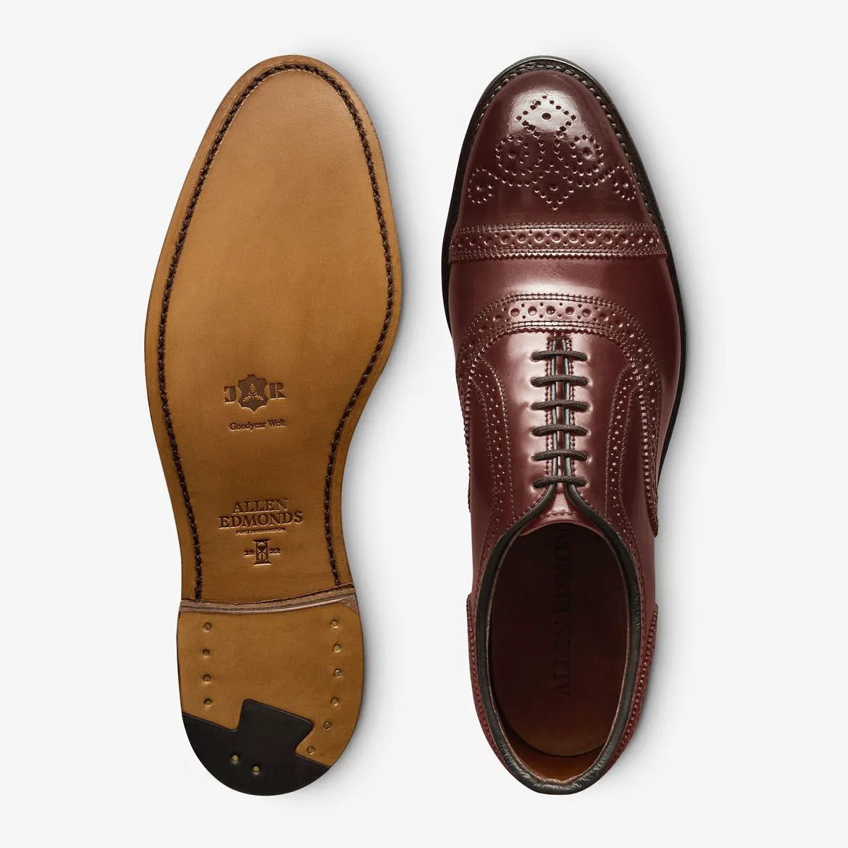 Strand Shell Cordovan Cap-toe Oxford Dress Shoe - Chili Cordovan Leather