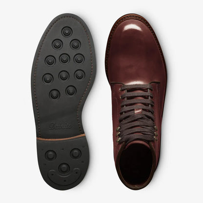 Higgins Mill Shell Cordovan Leather Boot - Chili Cordovan Leather