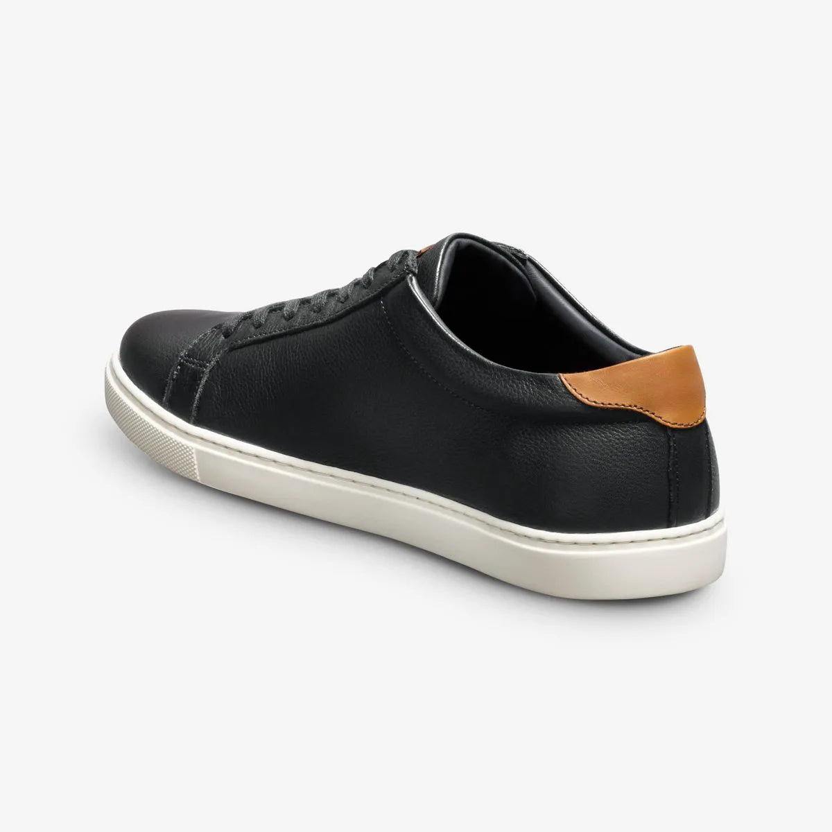 Courtside Lace-up Sneaker - Black Leather
