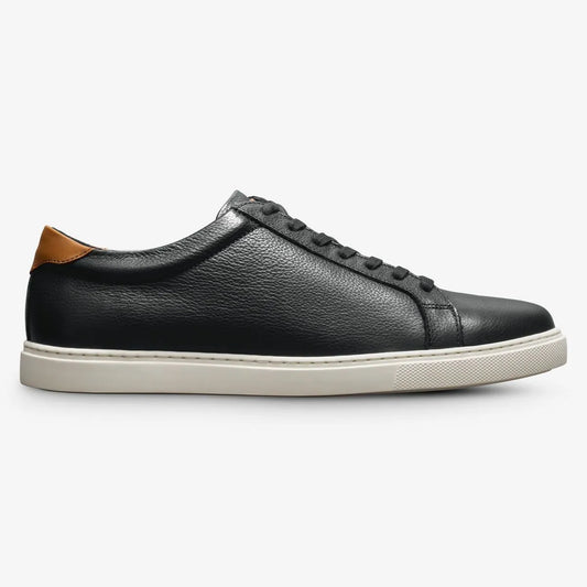 Courtside Lace-up Sneaker - Black Leather