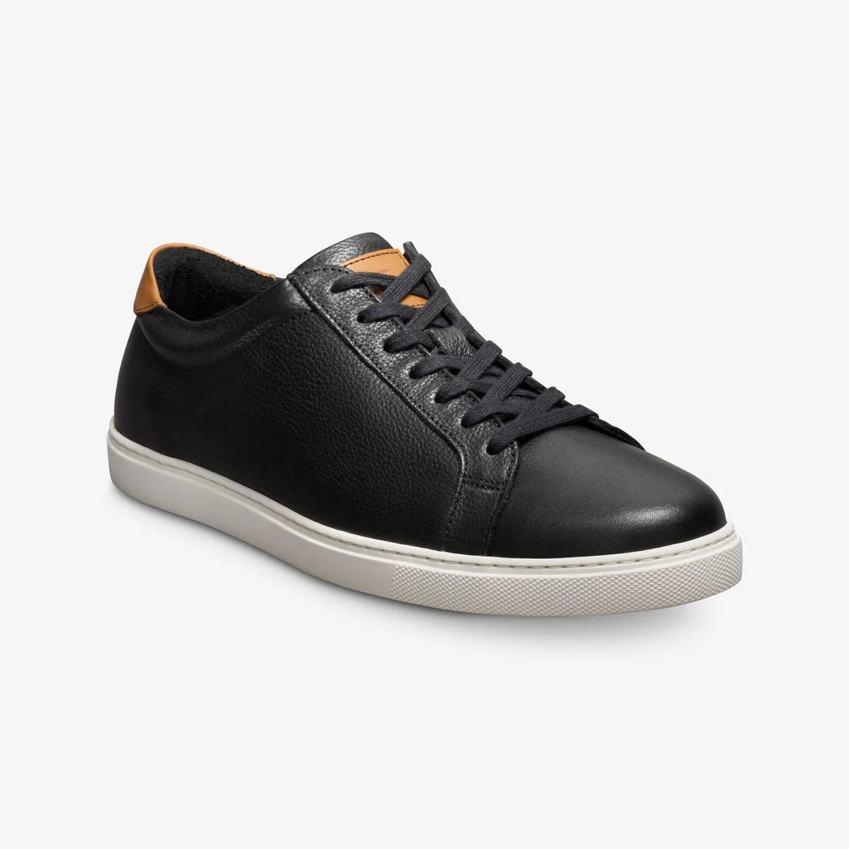 Courtside Lace-up Sneaker - Black Leather