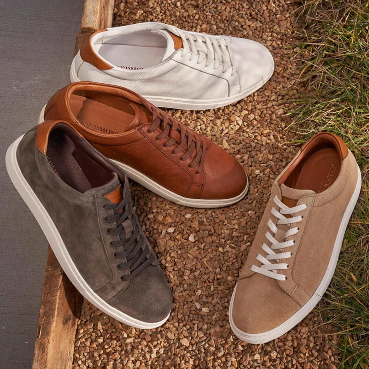 Courtside Lace-up Sneaker - White Leather