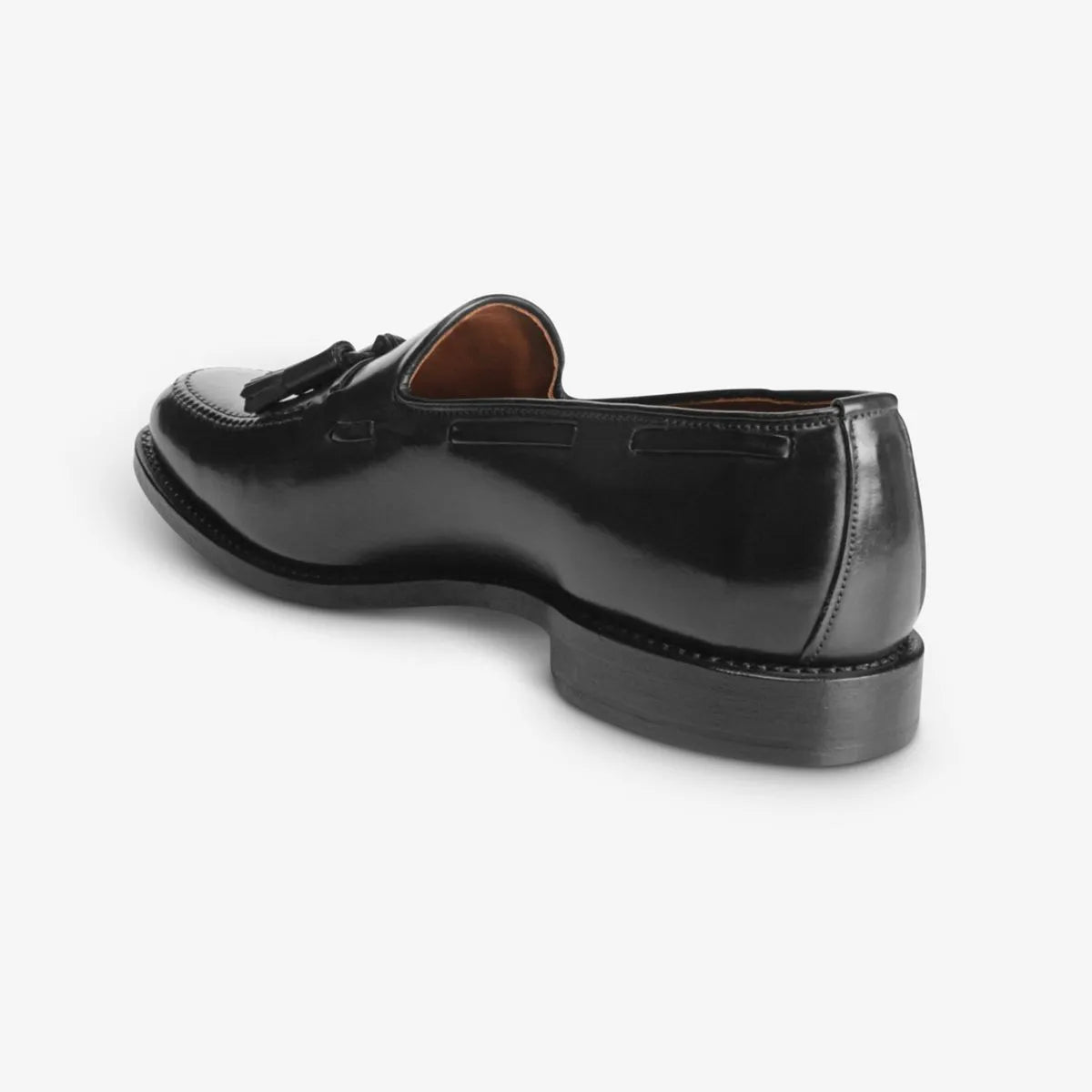 Grayson Shell Cordovan Tassel Loafer - Black Cordovan Leather