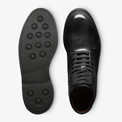 Higgins Mill Shell Cordovan Leather Boot - Black Cordovan Leather