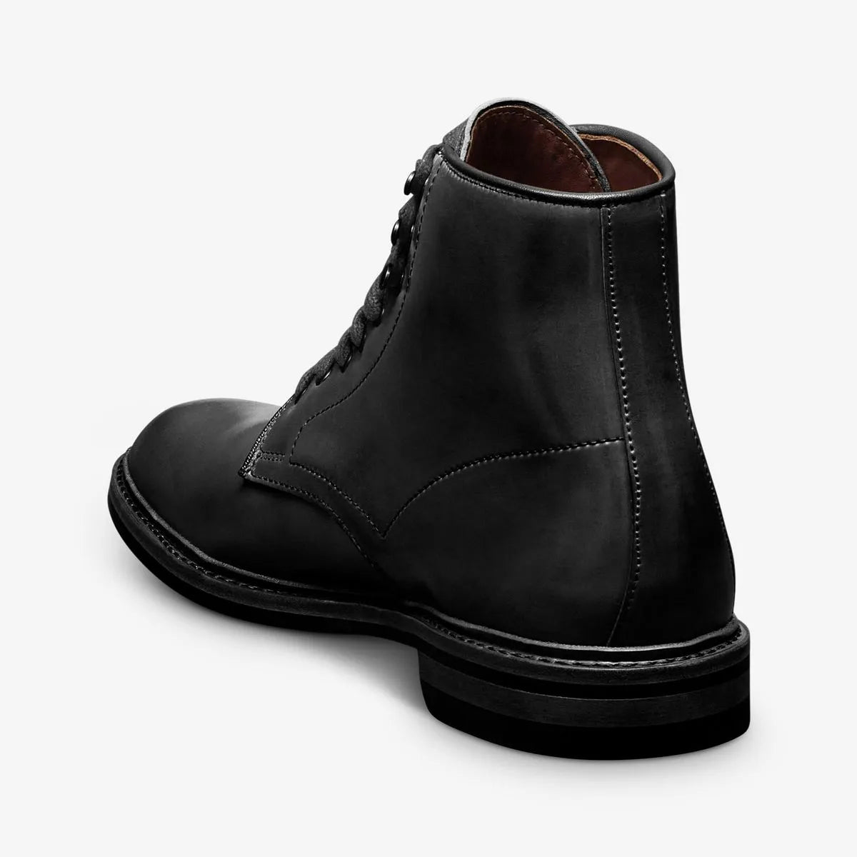 Higgins Mill Shell Cordovan Leather Boot - Black Cordovan Leather