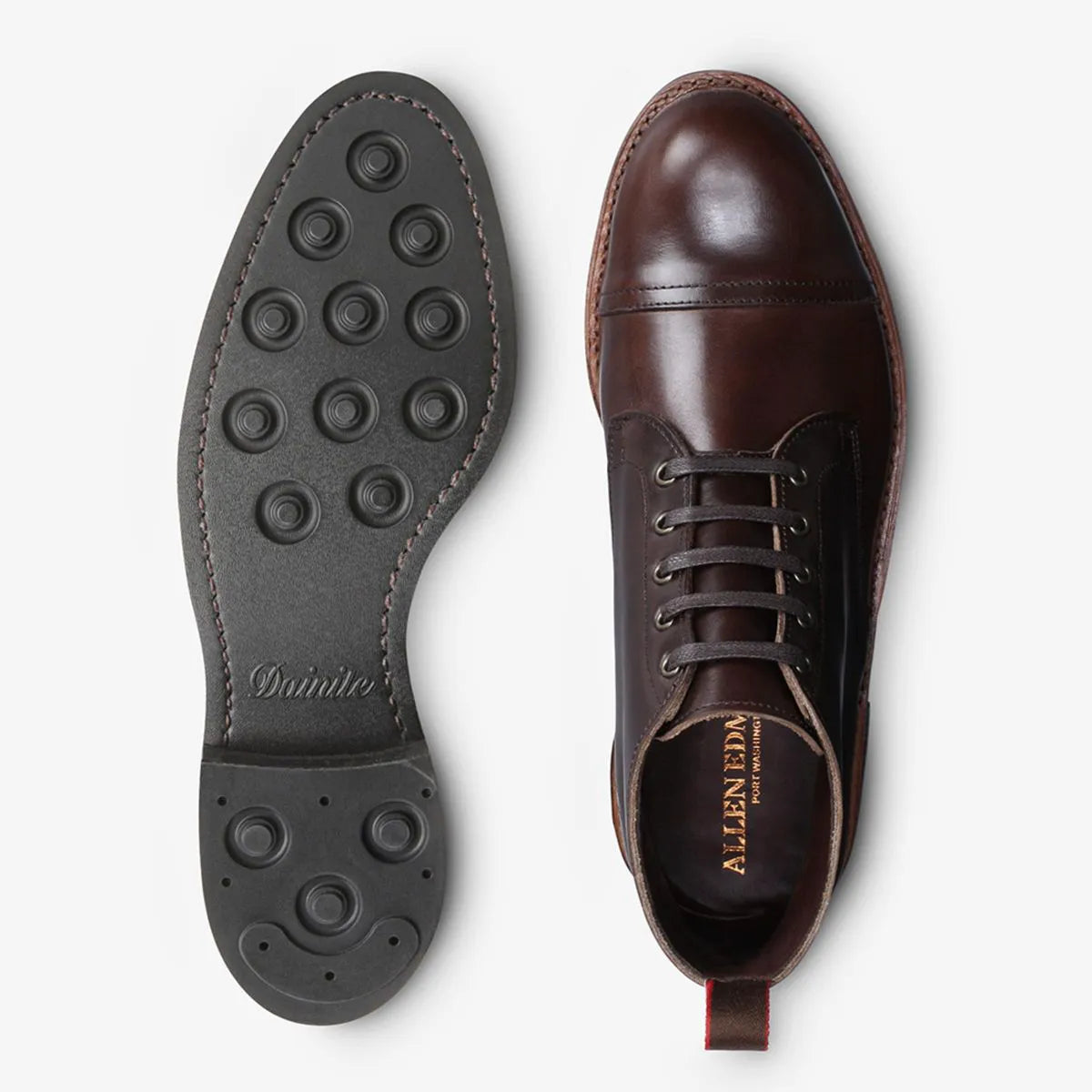 Patton Weather-ready Cap-toe Boot with Dainite Rubber Sole - Brown Chromexcel Leather