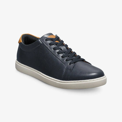 Courtside Lace-up Sneaker - Navy Leather