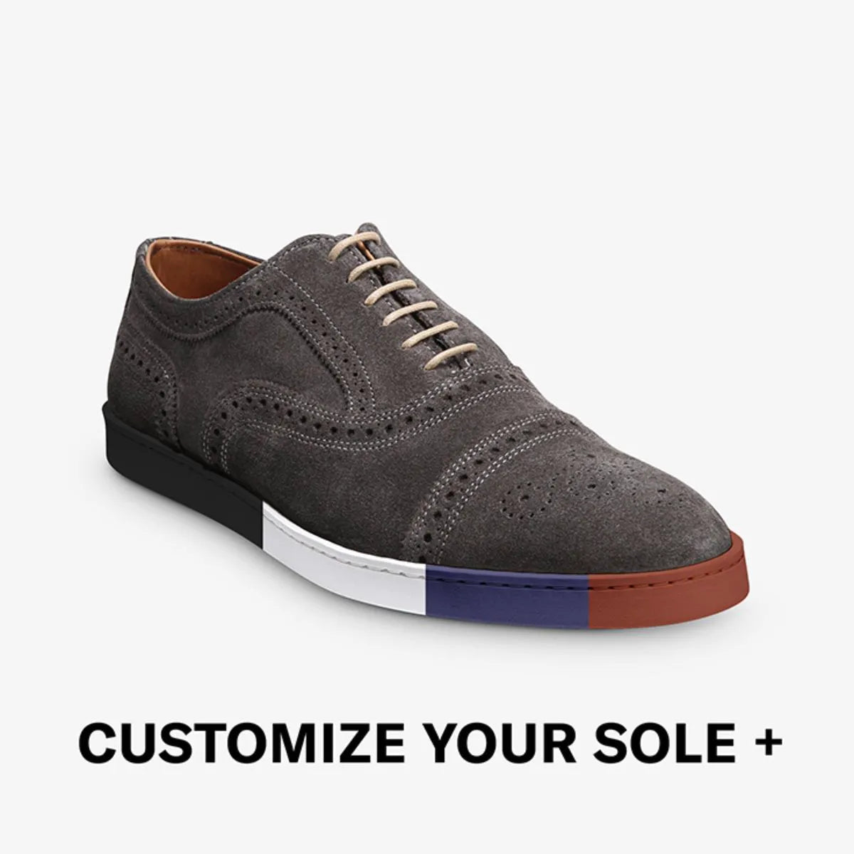 Strand Oxford Dress Sneaker - Grey Suede