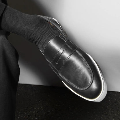 Randolph Slip-on Sneaker - Black Leather