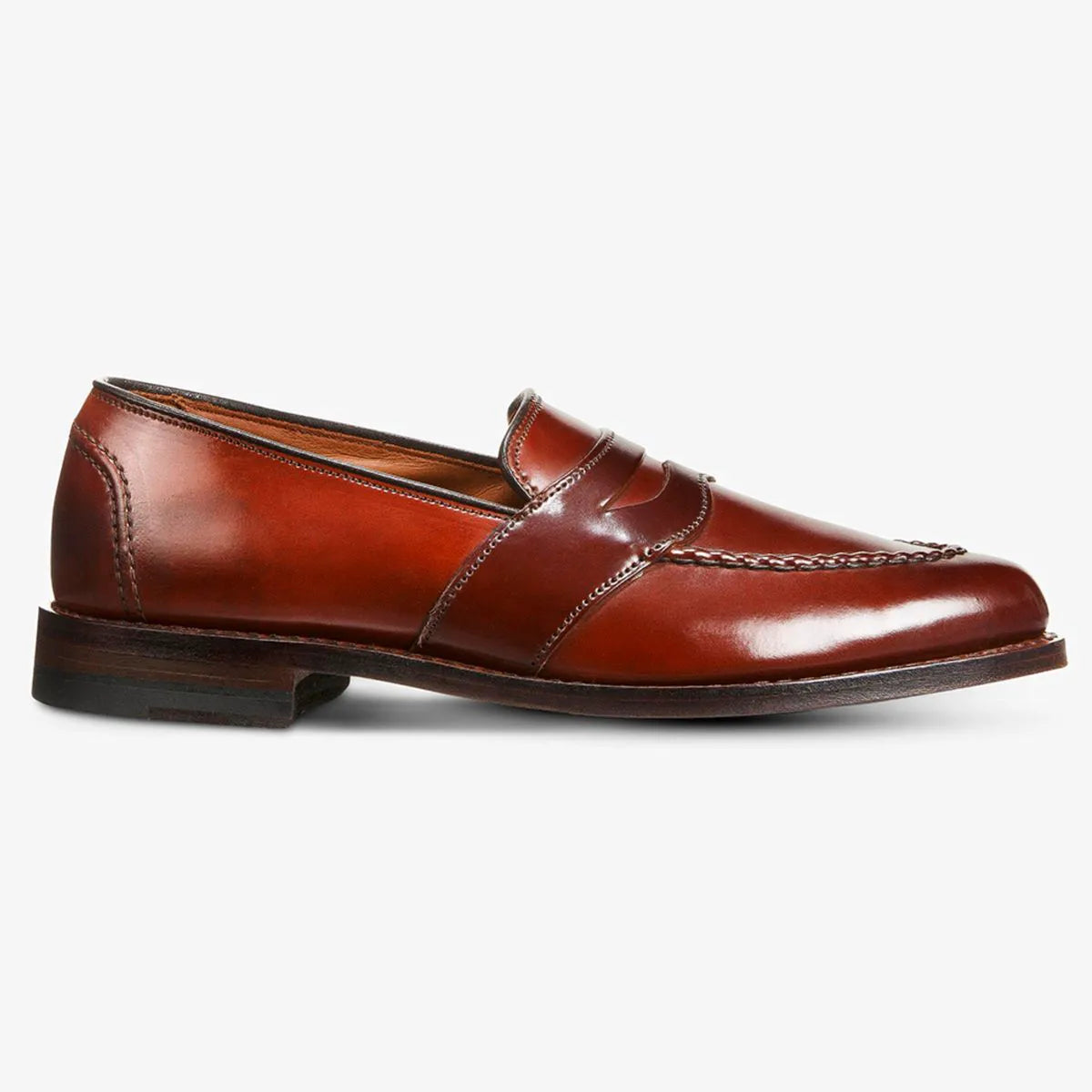 Randolph Shell Cordovan Penny Loafer - Chili Cordovan Leather