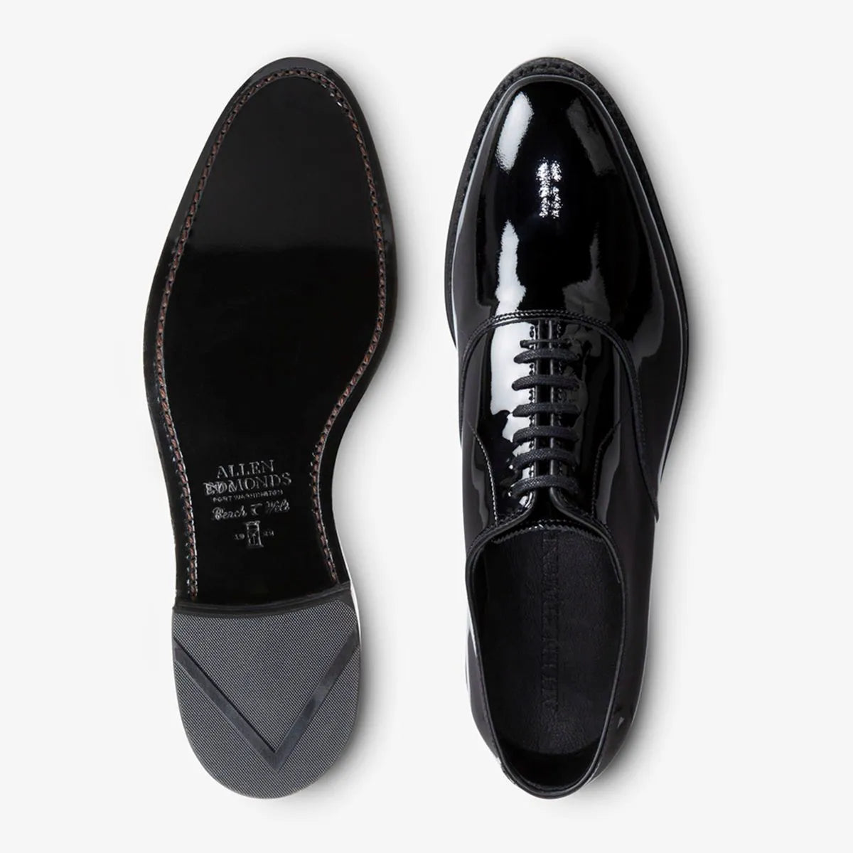Carlyle Plain-toe Oxford Dress Shoe - Black Patent Leather