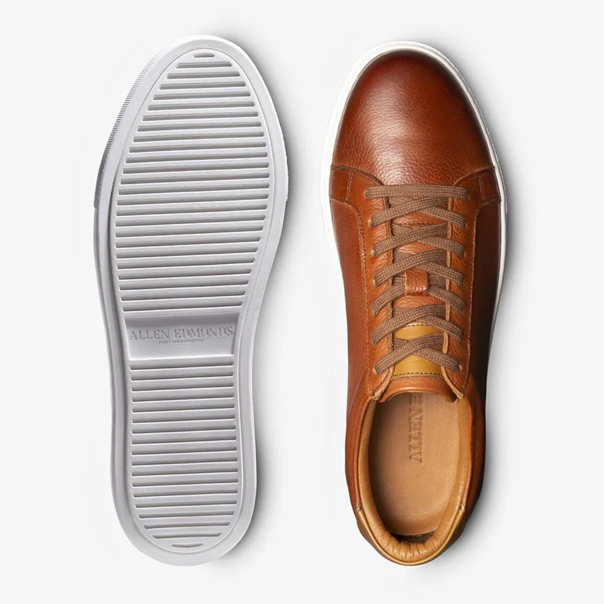 Courtside Lace-up Sneaker - Chili Leather