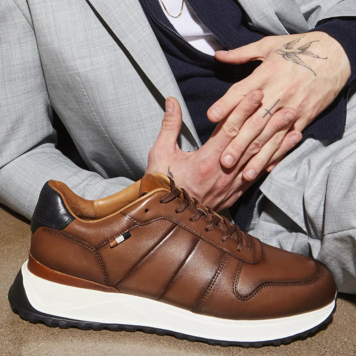 Lawson Lace-up Sneaker - Chestnut Leather