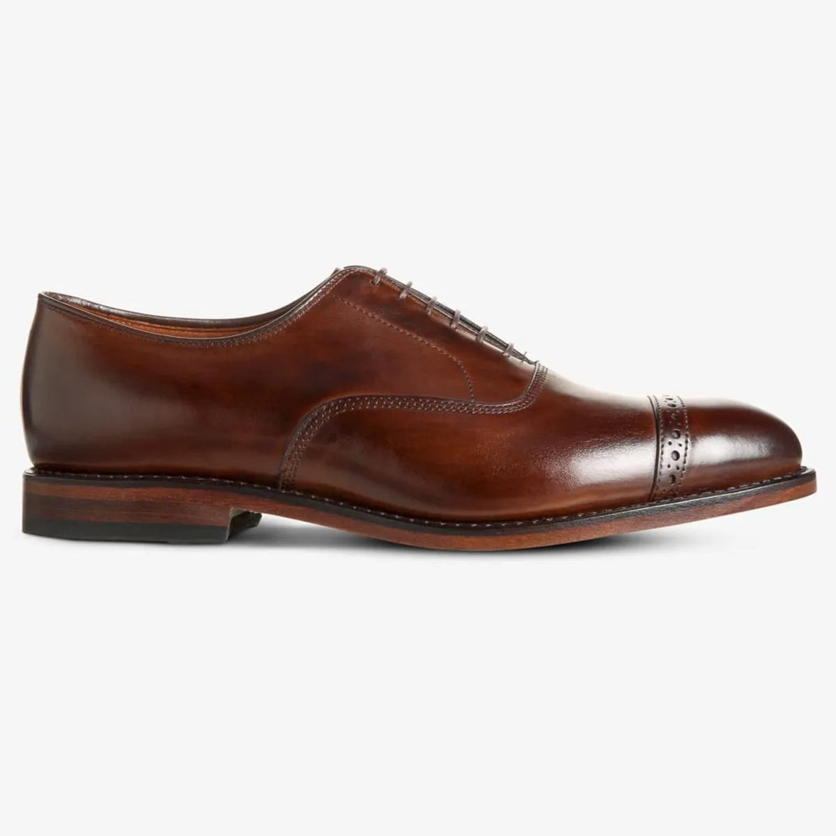Factory Second Fifth Avenue Cap-toe Oxford Dress Shoe - Mahogany Leather