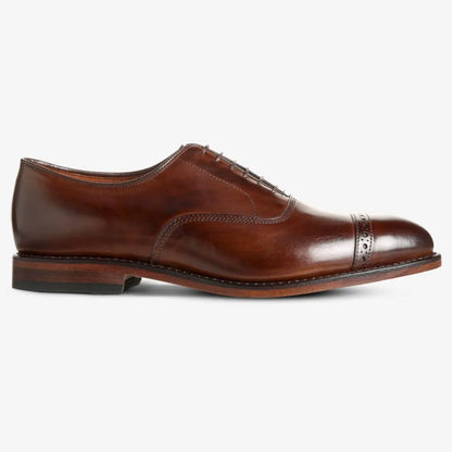 Factory Second Fifth Avenue Cap-toe Oxford Dress Shoe - Mahogany Leather