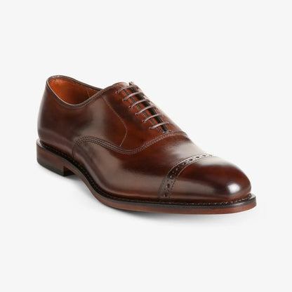 Factory Second Fifth Avenue Cap-toe Oxford Dress Shoe - Mahogany Leather
