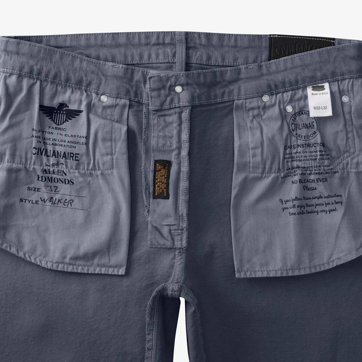 Civilianaire Walker Slim-straight Fit Jeans - Slate Blue