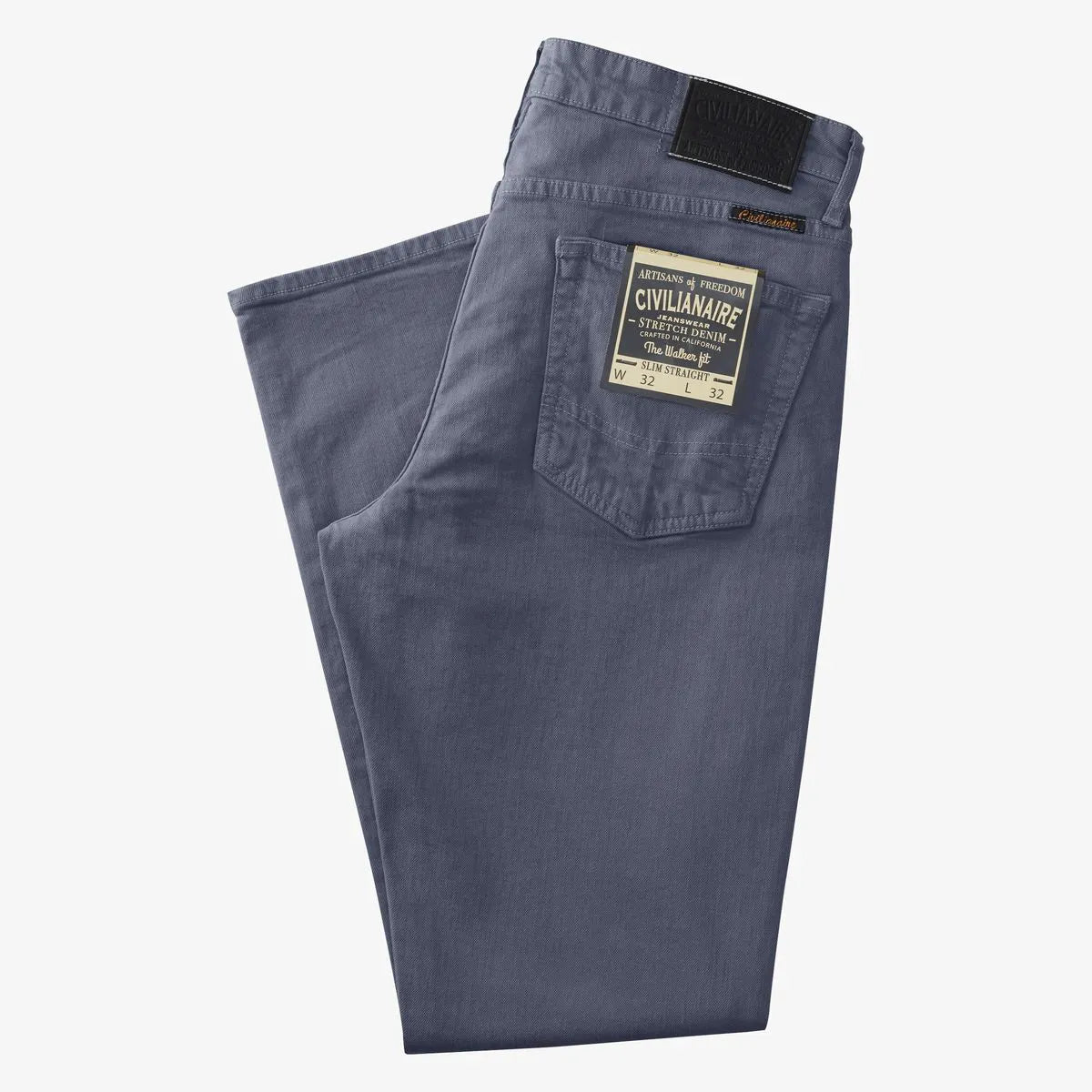 Civilianaire Walker Slim-straight Fit Jeans - Slate Blue