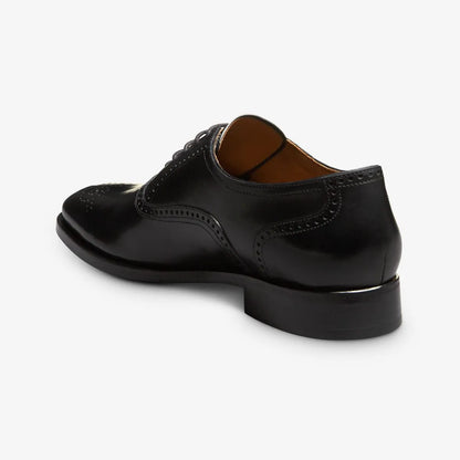 Siena Medallion Oxford Dress Shoe - Black Leather