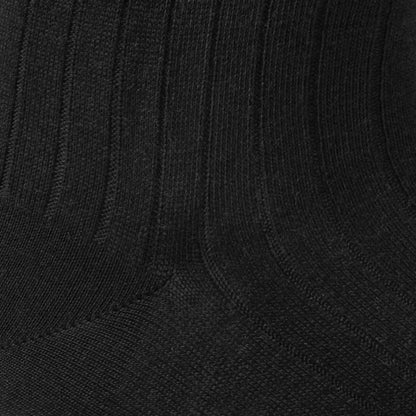 Merino Wool Dress Socks - Black