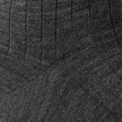Merino Wool Dress Socks - Charcoal Grey