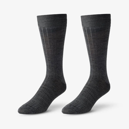 Merino Wool Dress Socks - Charcoal Grey