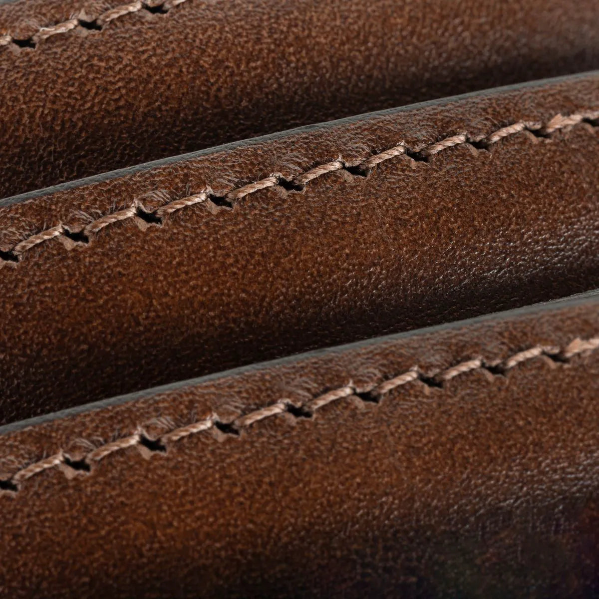 Wide Basic Dress Belt - Chili Leather