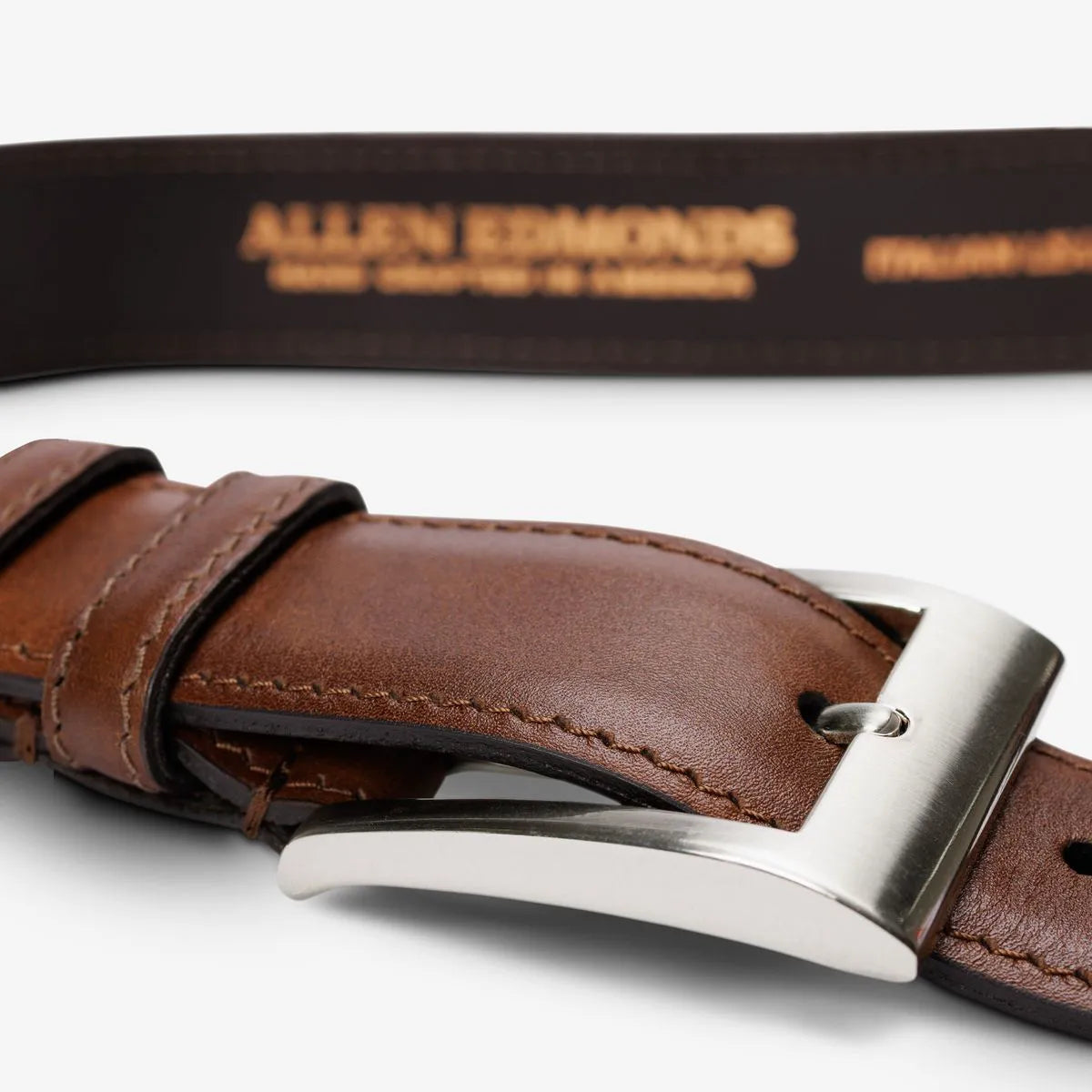 Wide Basic Dress Belt - Chili Leather