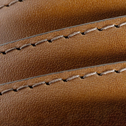 Wide Basic Dress Belt - Dark Walnut Leather