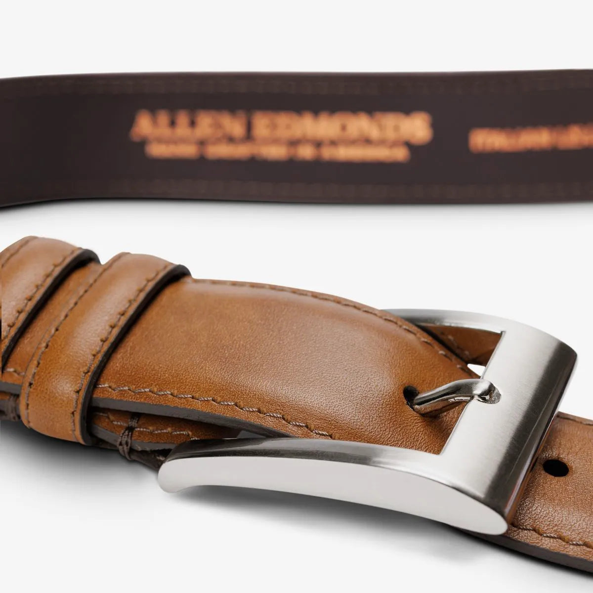 Wide Basic Dress Belt - Dark Walnut Leather