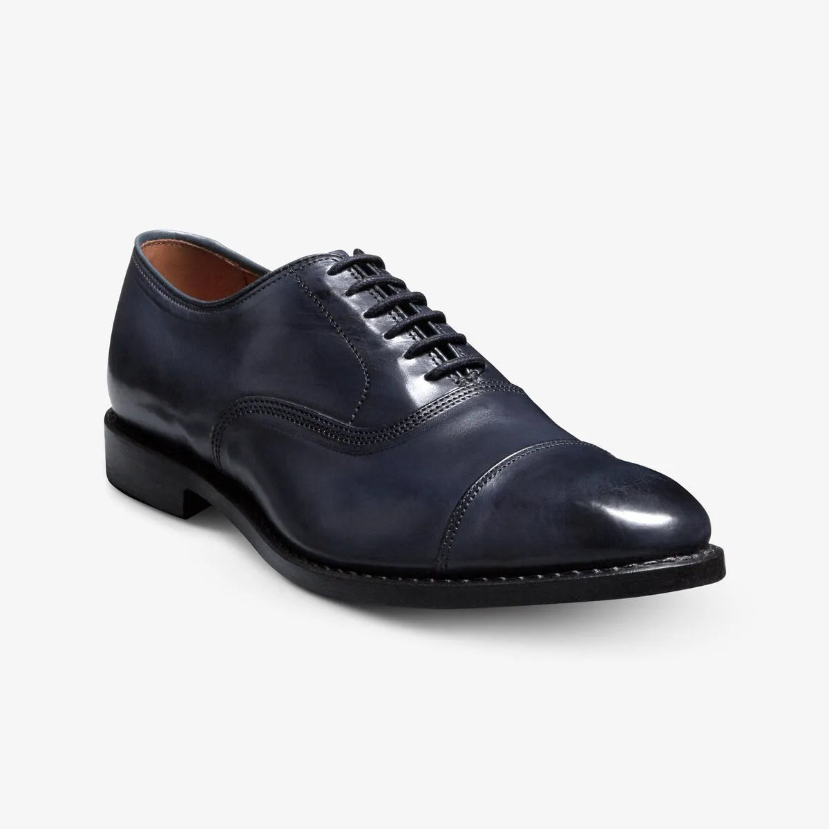Park Avenue Cap-toe Oxford Dress Shoe - Navy Leather