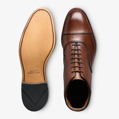 Park Avenue Cap-toe Oxford Dress Boot - Chili Leather