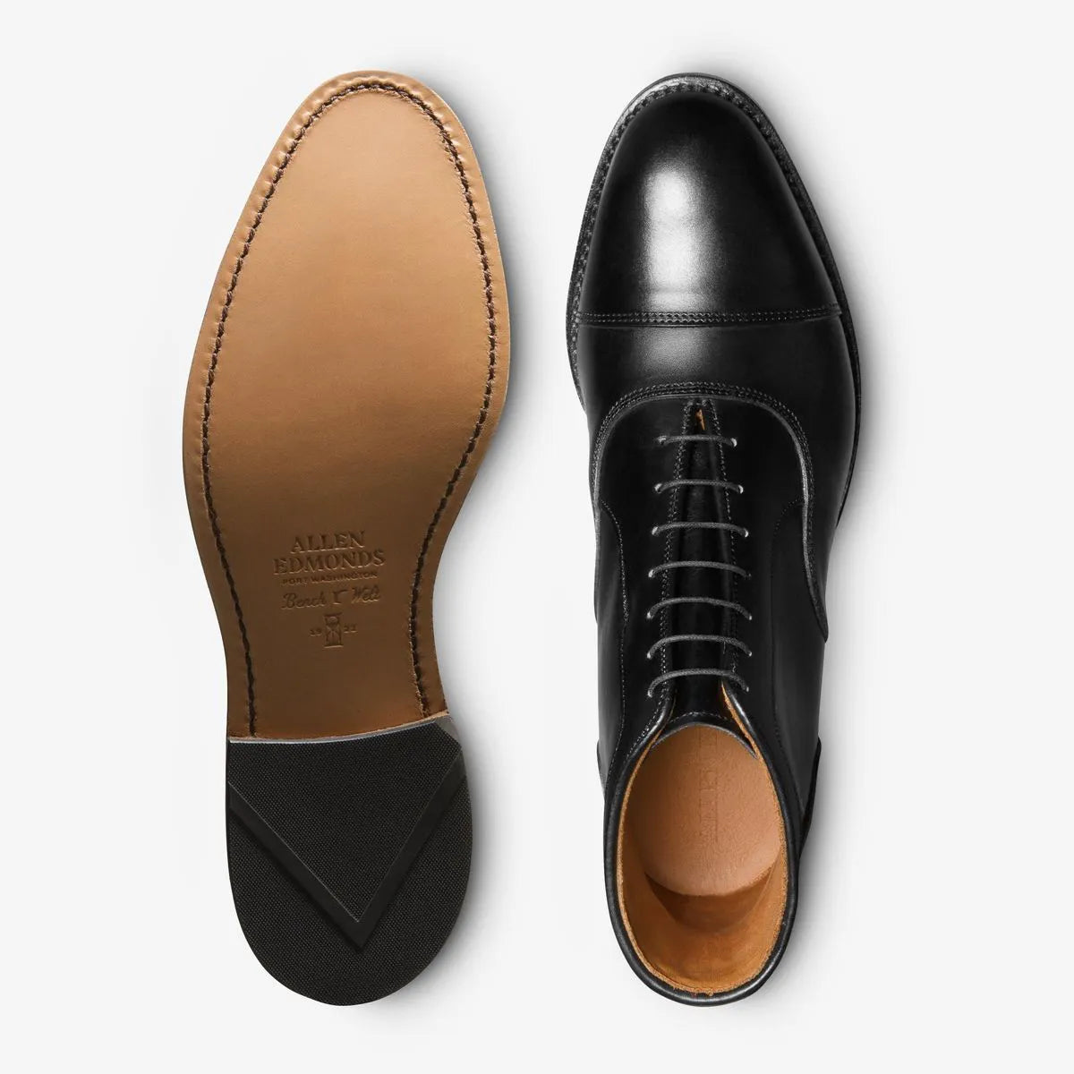 Park Avenue Cap-toe Oxford Dress Boot - Black Leather