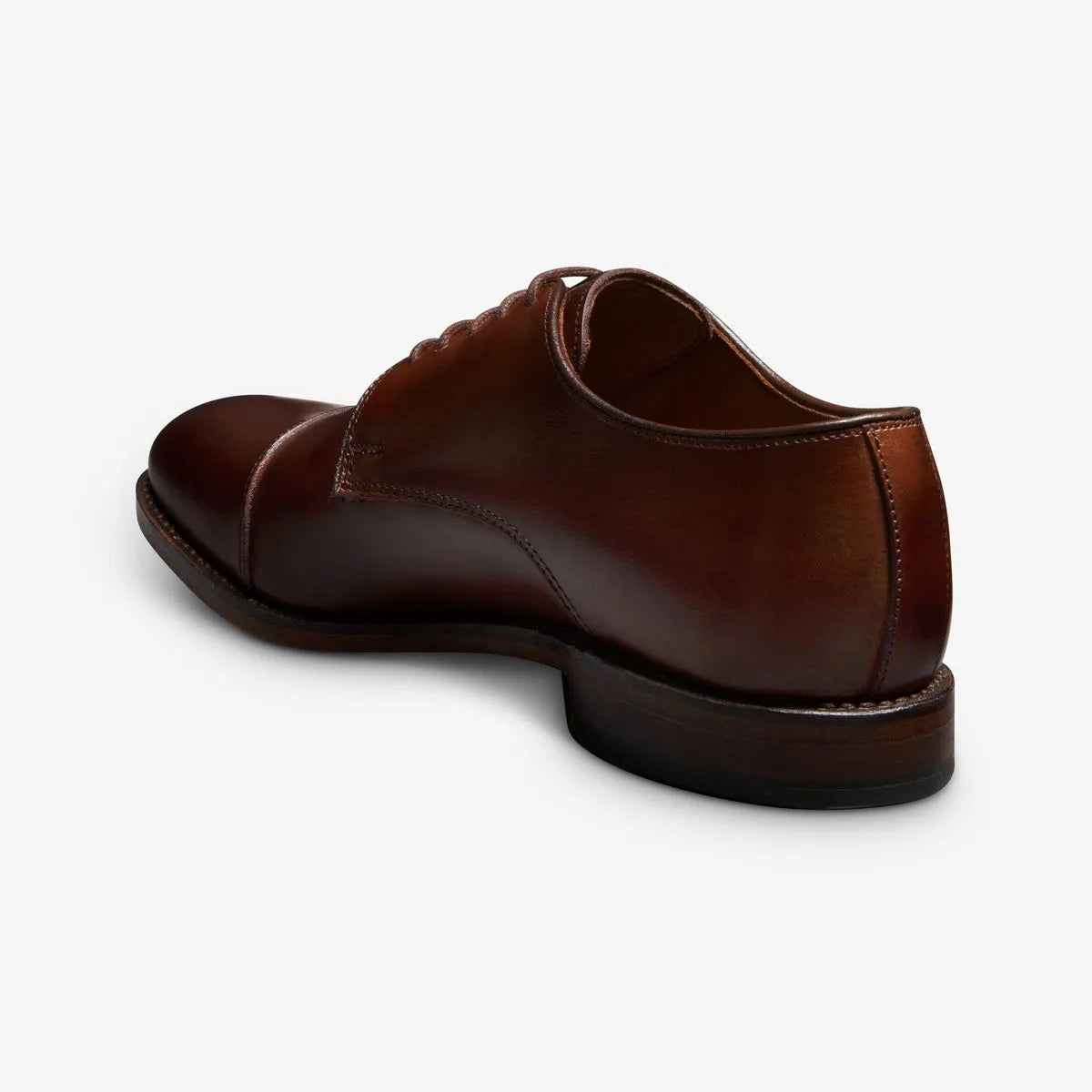 Park Avenue Cap-toe Derby Dress Shoe - Mahogany Leather