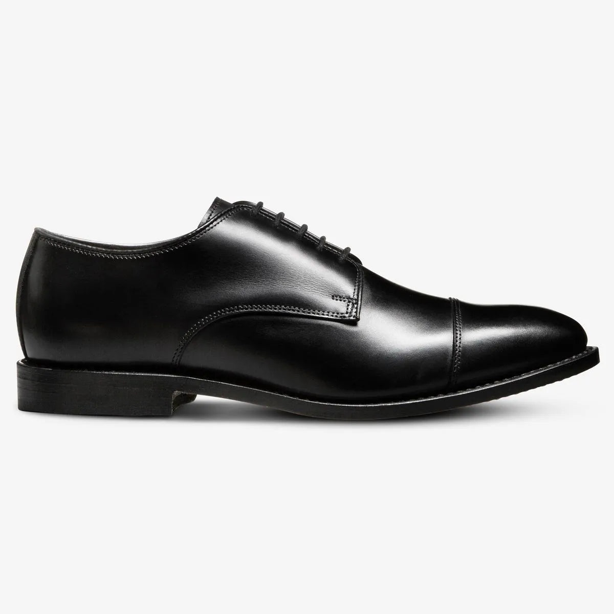 Park Avenue Cap-toe Derby Dress Shoe - Black Leather