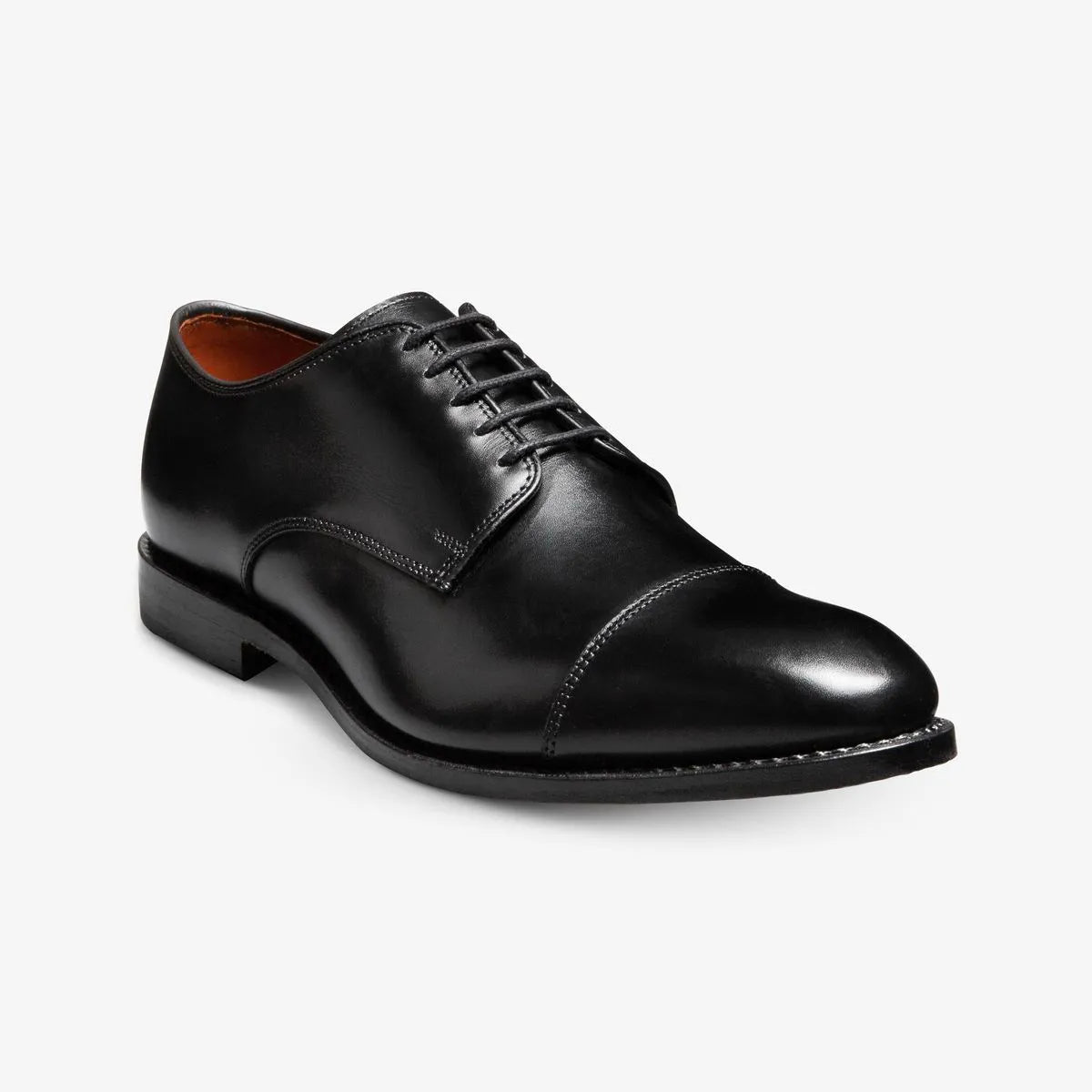 Park Avenue Cap-toe Derby Dress Shoe - Black Leather