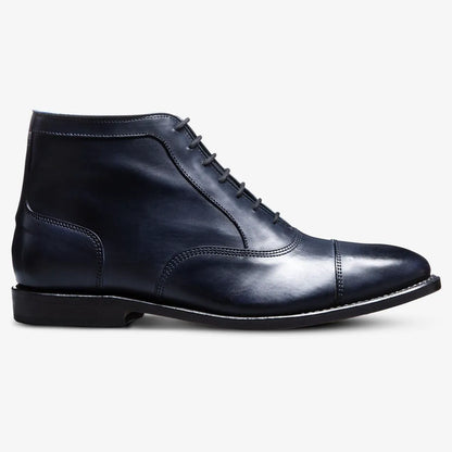 Park Avenue Cap-toe Oxford Dress Boot - Navy Leather