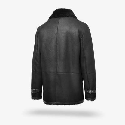 Shearling Bomber Jacket - Black