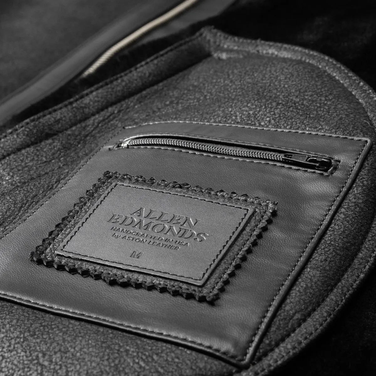 Shearling Bomber Jacket - Black
