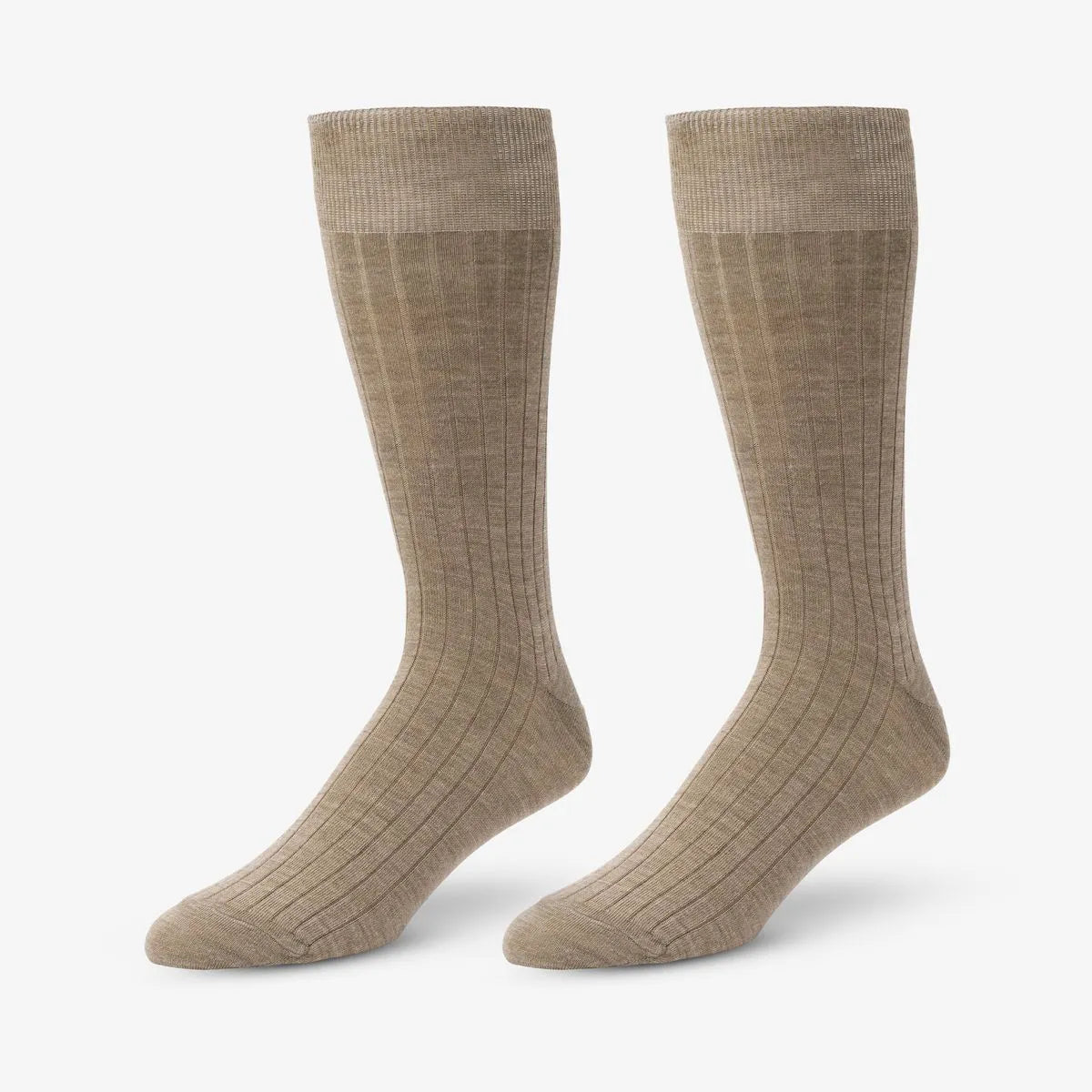 Merino Wool Dress Socks - TAUPE