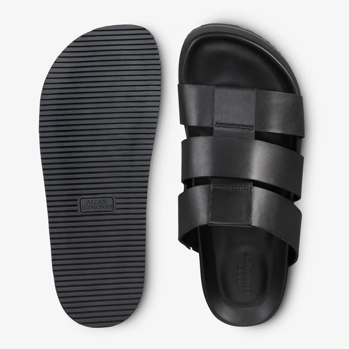 Davis Sandal - Black Leather