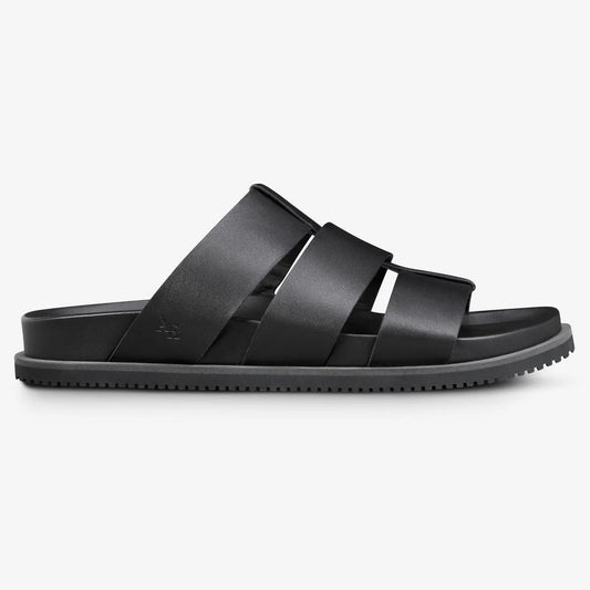 Davis Sandal - Black Leather